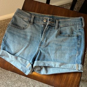 Midrise jean shorts